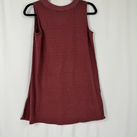 Artisan NY 100% Linen Mauve Sleeveless V-Neck Tank Top Size: Small - Picture 3 of 6